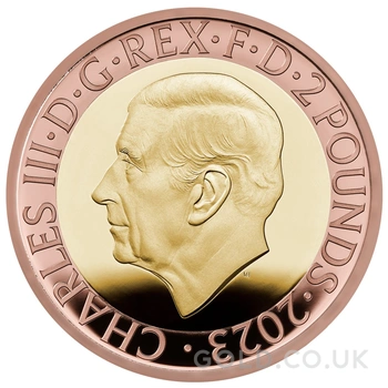 2023 JRR Tolkien Gold £2 Proof Coin Boxed