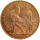 Gold 20 French Franc - Marianne Rooster (Best Value)