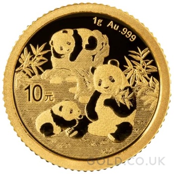 2025 1g Chinese Panda Gold Coin