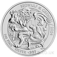 Beowulf & Grendel 1oz Silver Coin (2024)