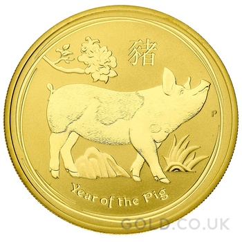 2019 1oz Perth Mint Year of the Pig Gold Coin