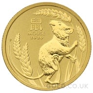 Tenth Ounce Gold Perth Mint Year of the Mouse (2020)