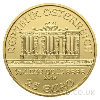 2019 1/4oz Austrian Gold Philharmonic Coin
