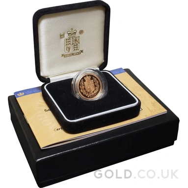 2002 Proof Gold Sovereign Boxed