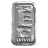 100g Silver Bars