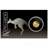 Mini Roo 0.5g Gold Proof Coin in Card (2025)