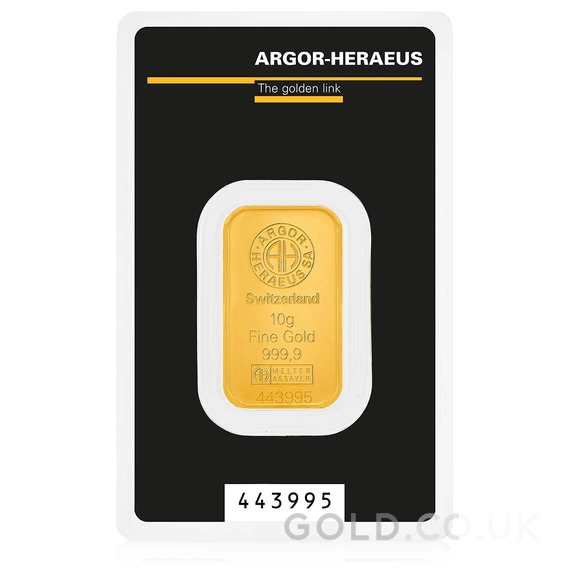 10g Gold Bar Argor-Heraeus