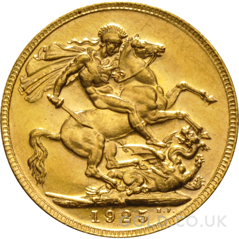 1925 Gold Sovereign Coin George V Melbourne