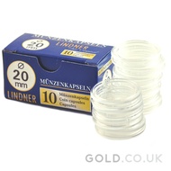 Lindner 20mm Half Sovereign Capsules (Box of 10)