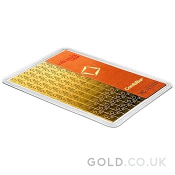 100 x 1g Gold Bar Valcambi CombiBar