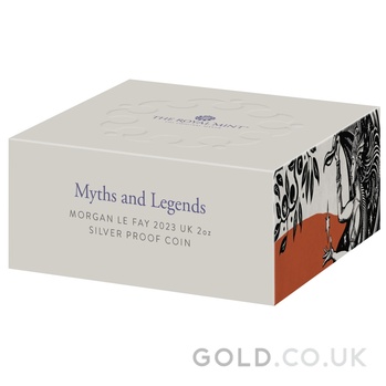 2023 Proof Morgan le Fay Silver Coin Myths & Legends 2oz Boxed