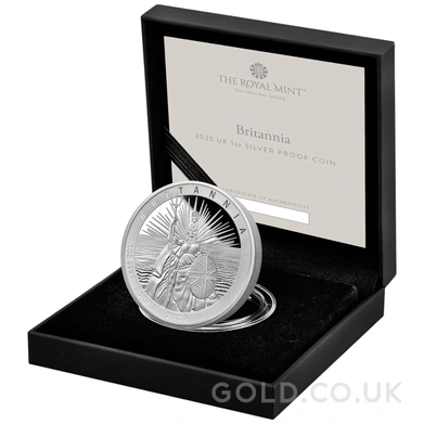 2025 Britannia 1oz Silver Proof Coin Boxed