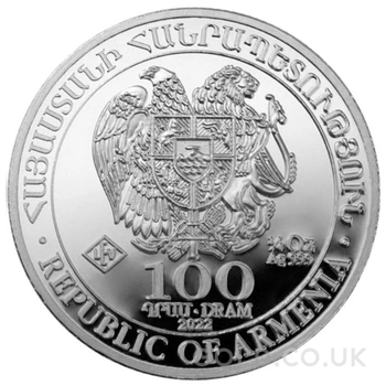 2022 Armenian Noah's Ark Silver Coin 1/4oz