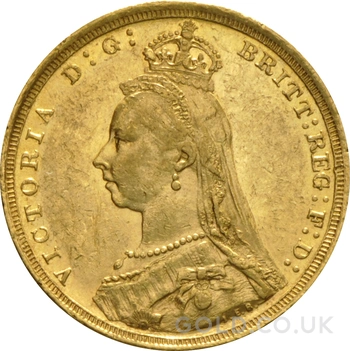 1888 Gold Sovereign Coin Queen Victoria Jubilee Head Sydney