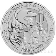 Britannia and Liberty One Ounce Silver Coin (2024)
