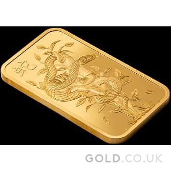 1oz Gold Bar 2025 Year of the Snake PAMP