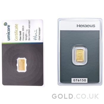 1g Gold Bar Best Value (Brand New)