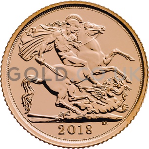 2018 Elizabeth II Fifth Head Gold Half Sovereign