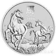 2026 Perth Mint Year of the Horse 1Kg Silver Coin