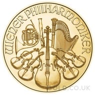 Gold Philharmonic Quarter Ounce Coin (2023)