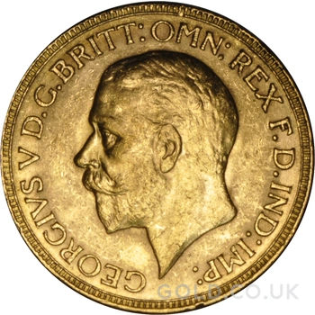 1929 Gold Sovereign Coin George V Perth