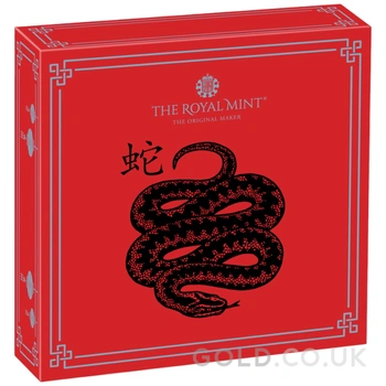 2025 Royal Mint 1oz Year of the Snake Proof Silver Coin Boxed