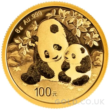 2024 8g Chinese Panda Gold Coin