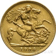 1904 Edward VII Gold Half Sovereign (London Mint)