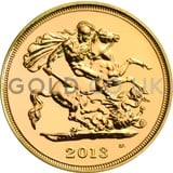 2013 Elizabeth II Fourth Head Gold Half Sovereign