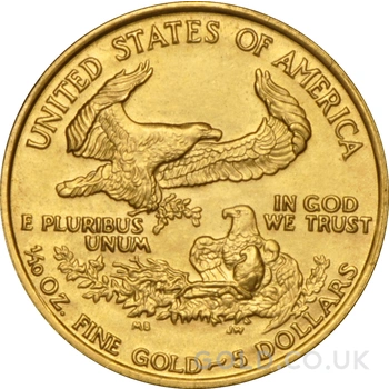 1989 1/10oz American Eagle Gold Coin MCMLXXXIX