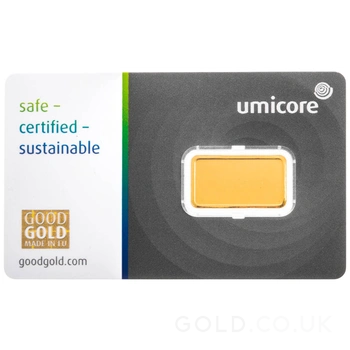 2.5g Gold Bar Umicore