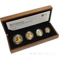 Proof Gold Britannia 4-Coin Box Set (2008)