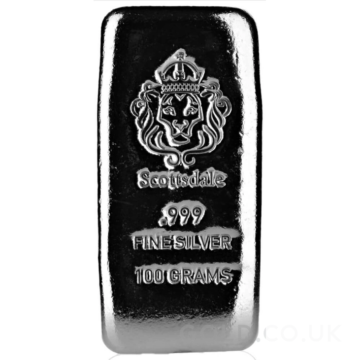 100g Silver Bar Cast Scottsdale