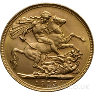 1915 George V Gold Sovereign (Sydney Mint)
