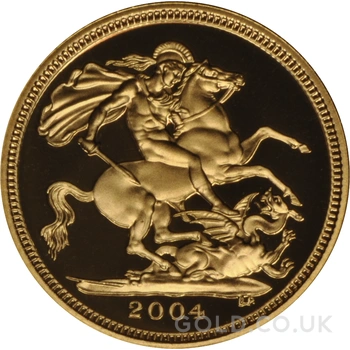 2004 Proof Gold Half Sovereign Boxed