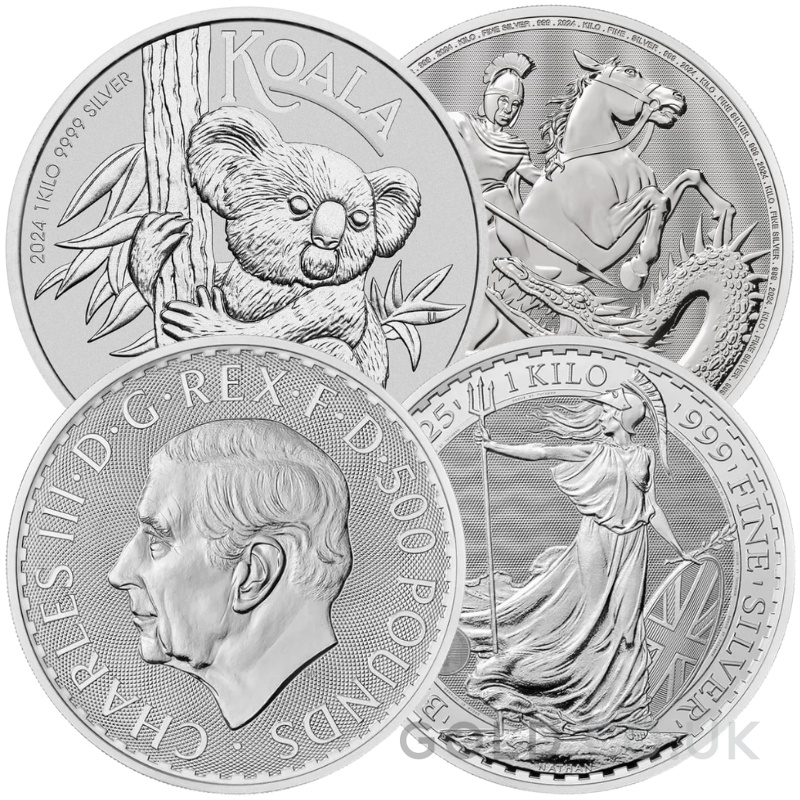 Grade B - 1 Kilo Silver Coin
