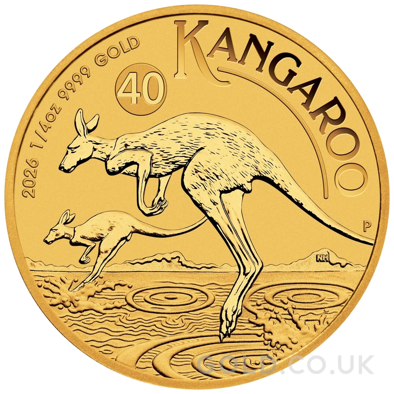 2026 1/4oz Australian Kangaroo Gold Nugget Coin