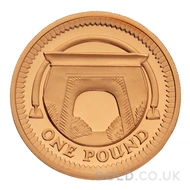 2006 One Pound Gold Coin - Egyptian Arch