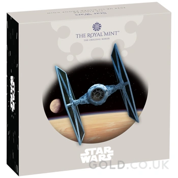 2024 1oz TIE Fighter Star Wars Proof Silver Coin Boxed