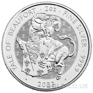 The Yale of Beaufort - Tudor Beasts 2oz Silver Coin (2023)