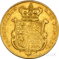 1827 George IV Bare Head Gold Sovereign