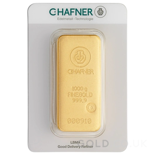 1kg Gold Bar C. Hafner Cast
