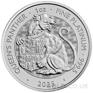 Queen's Panther 1oz Platinum Tudor Beast (2025)
