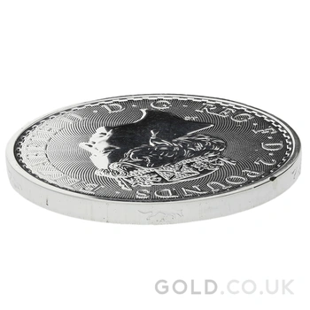 2018 1oz Silver Britannia Coin Dog Privy Edge