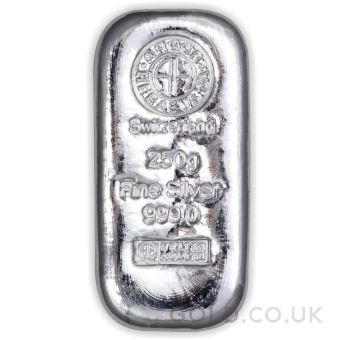 250g Silver Bar Argor-Heraeus