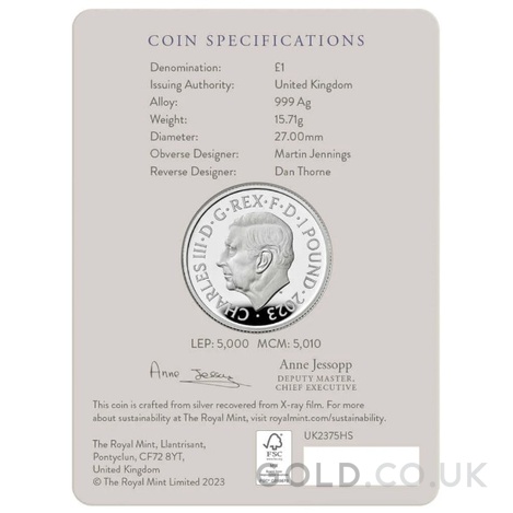2023 75th Birthday of King Charles III 1/2oz Silver Proof Coin