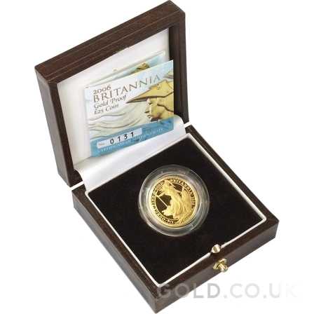 2006 Proof 1/4oz Gold Britannia Coin Boxed
