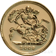 2009 Gold Half Sovereign Coin Elizabeth II