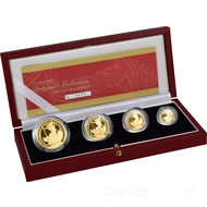 Proof Gold Britannia 4-Coin Box Set (2002)