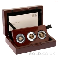 2019 Gold Proof Sovereign Standard Three Coin Boxed Set